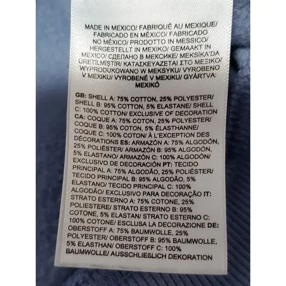 The North Face Hoodie Womens Small Blue Pullover Logo Sweatshirt Kangaroo Pocket - Picture 4 of 15